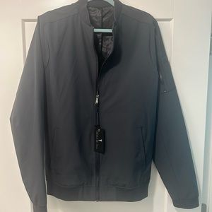 BOMBER JACKET FOR TALL MEN IN DEEP SLATE